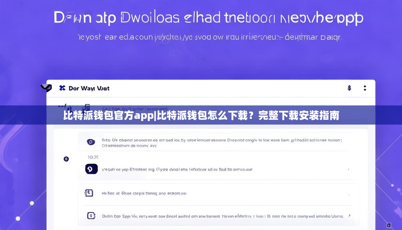 比特派钱包官方app|比特派钱包怎么下载？完整下载安装指南