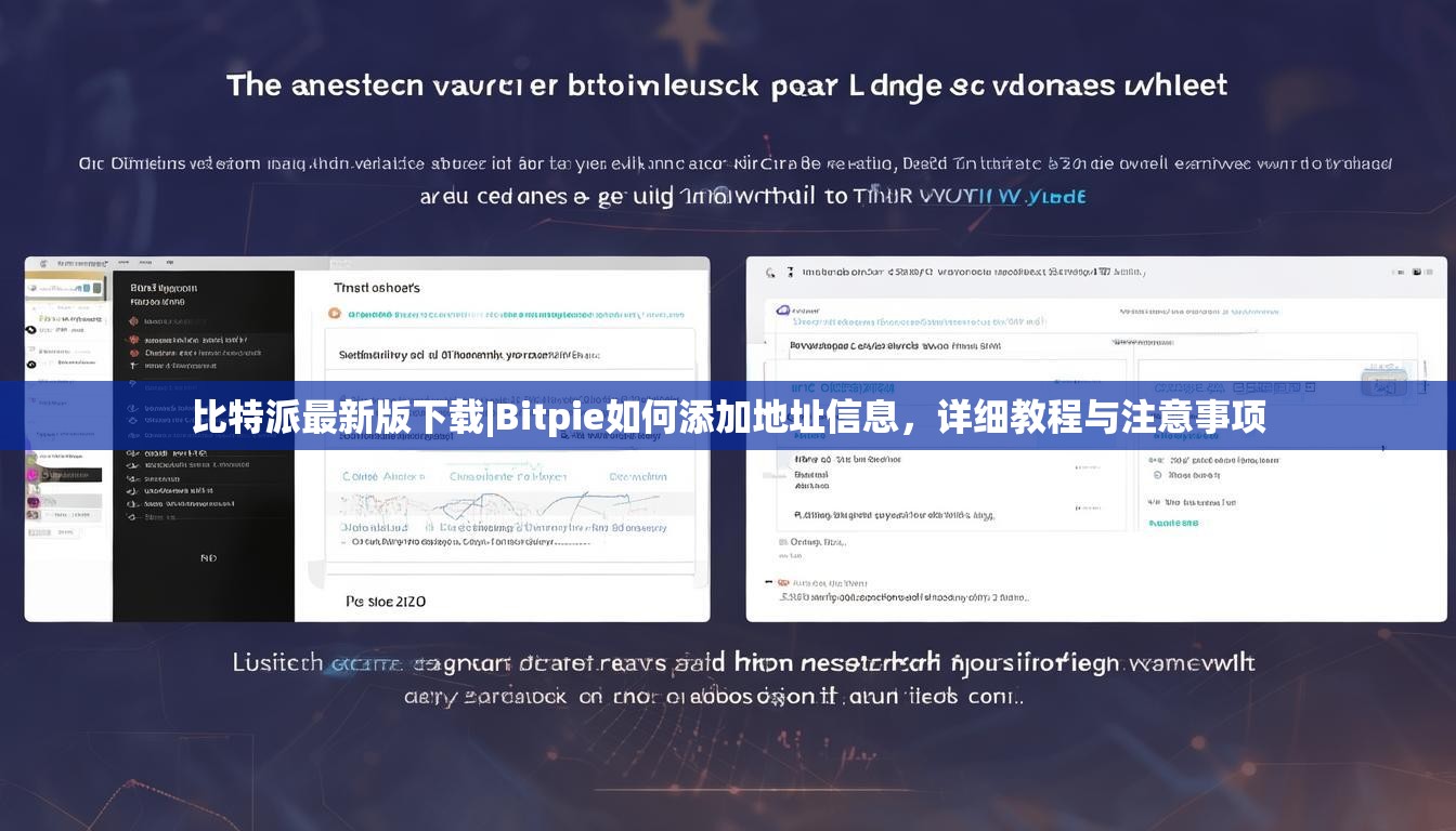 比特派最新版下载|Bitpie如何添加地址信息，详细教程与注意事项