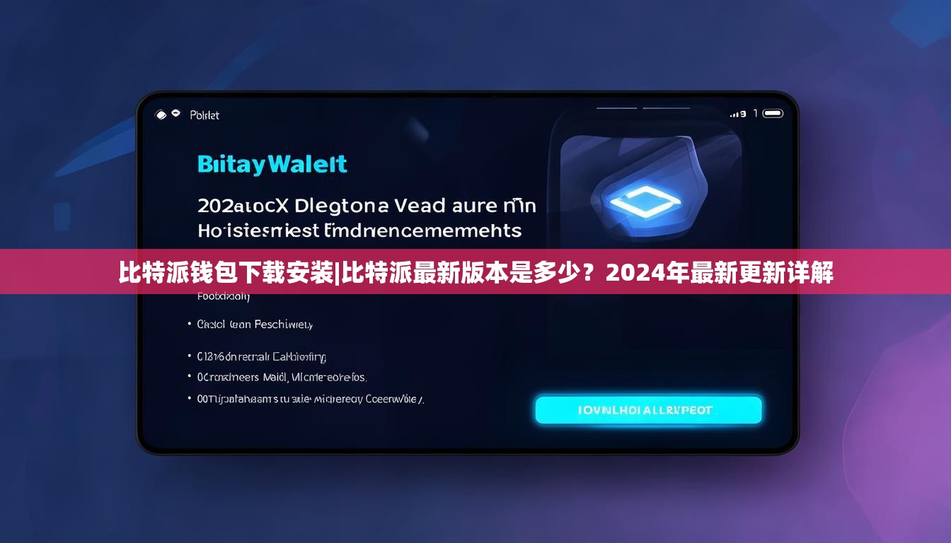 比特派钱包下载安装|比特派最新版本是多少？2024年最新更新详解