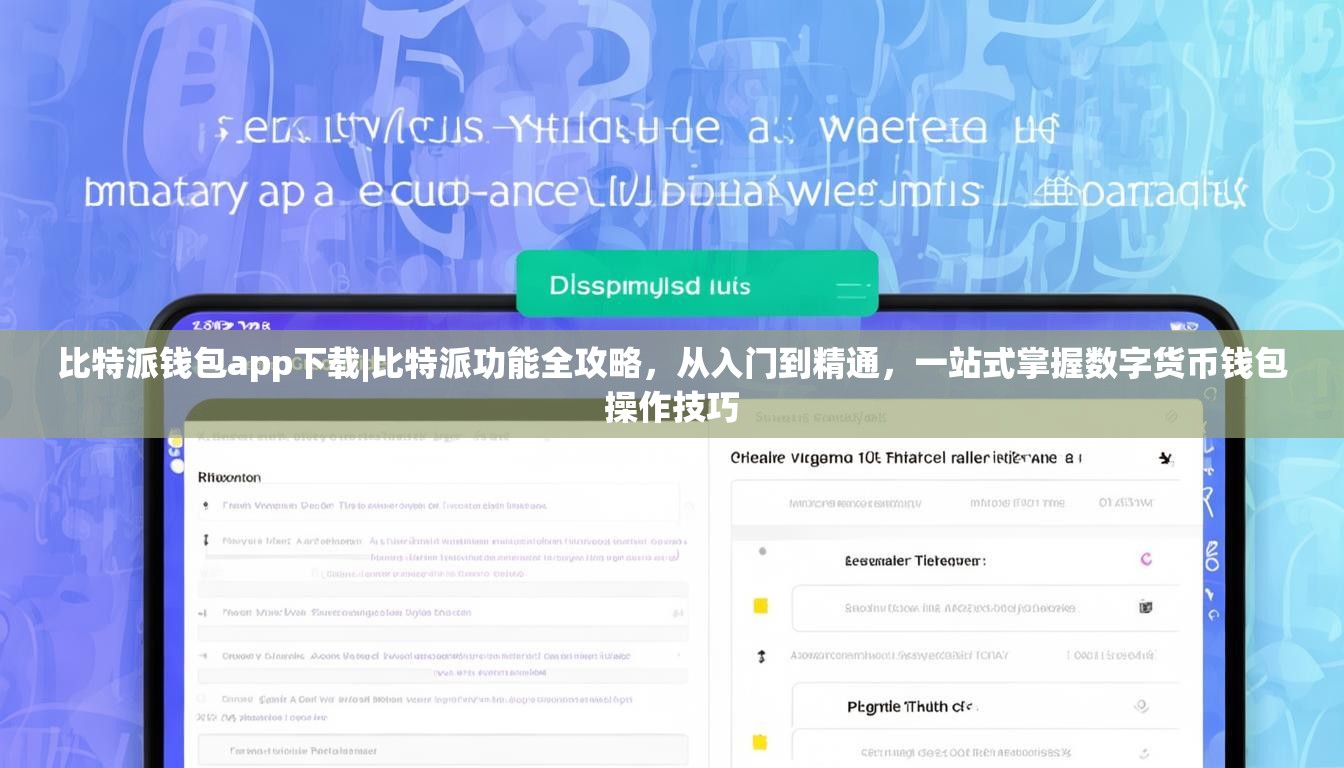 比特派钱包app下载|比特派功能全攻略，从入门到精通，一站式掌握数字货币钱包操作技巧