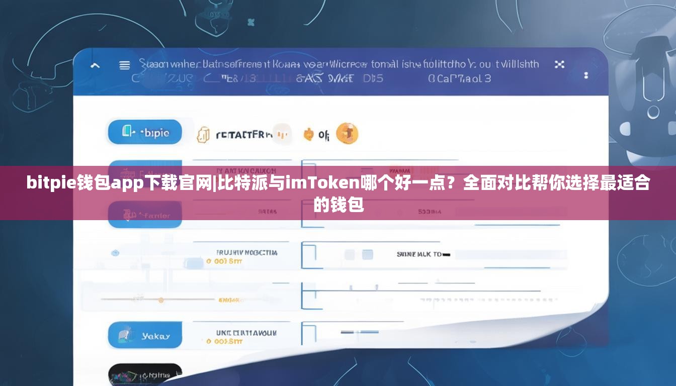 bitpie钱包app下载官网|比特派与imToken哪个好一点？全面对比帮你选择最适合的钱包