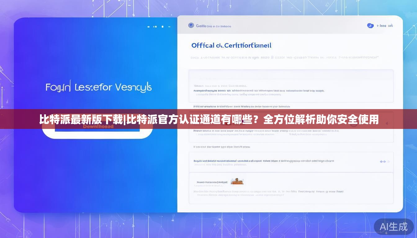 比特派最新版下载|比特派官方认证通道有哪些？全方位解析助你安全使用