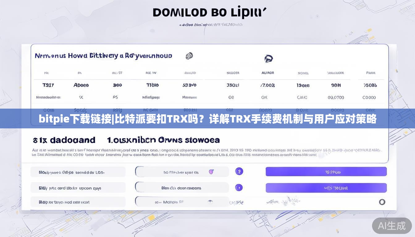 bitpie下载链接|比特派要扣TRX吗？详解TRX手续费机制与用户应对策略