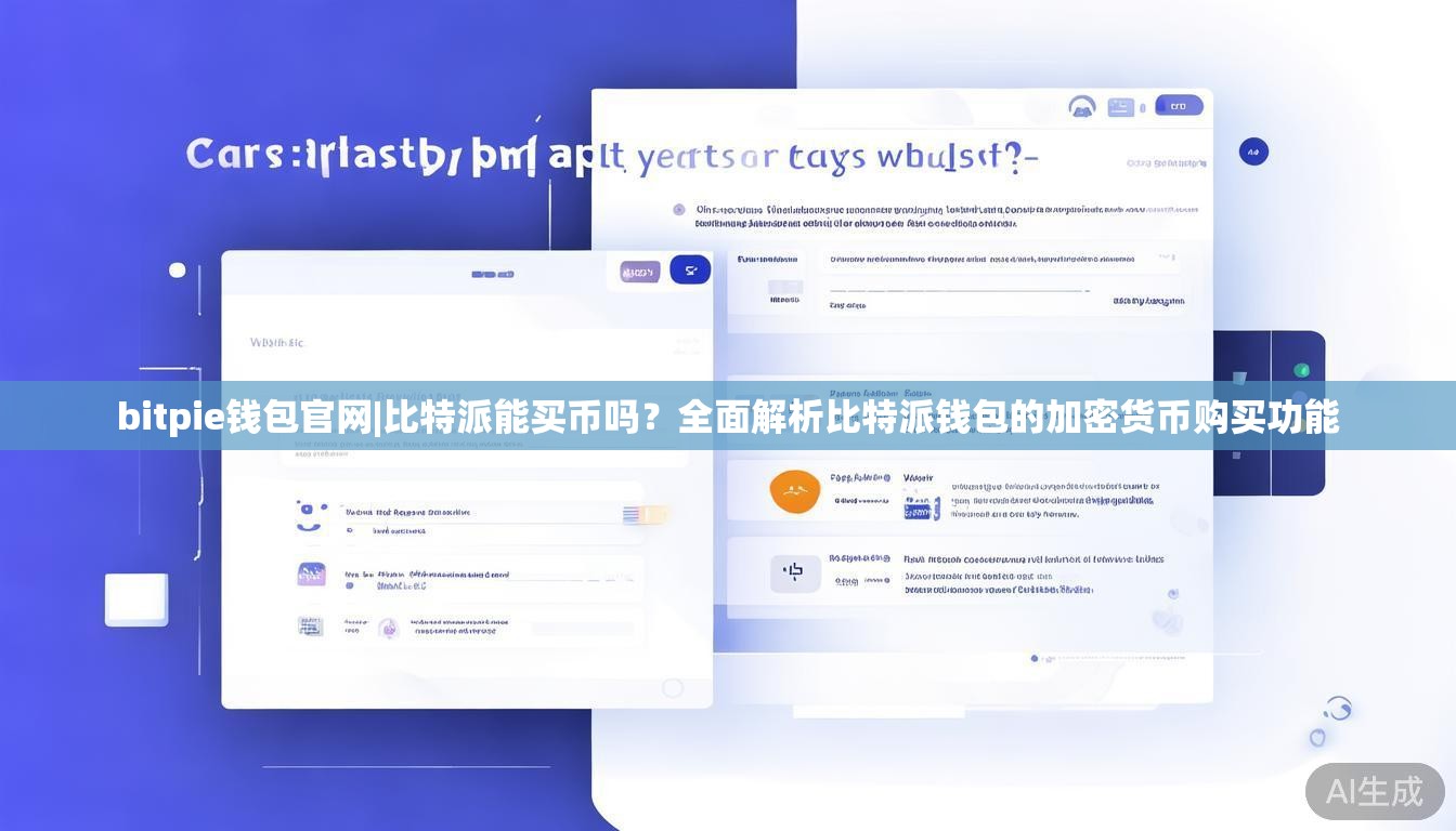 bitpie钱包官网|比特派能买币吗？全面解析比特派钱包的加密货币购买功能