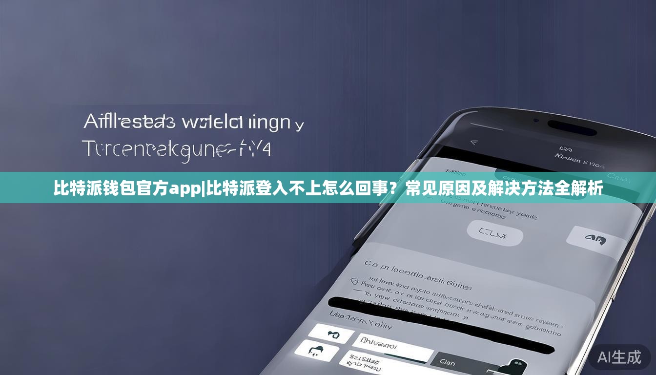 比特派钱包官方app|比特派登入不上怎么回事？常见原因及解决方法全解析
