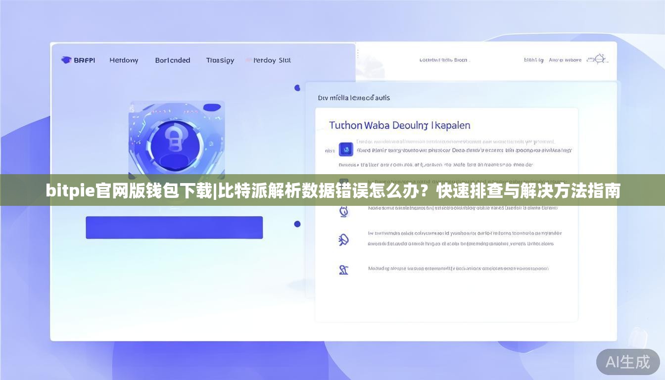 bitpie官网版钱包下载|比特派解析数据错误怎么办？快速排查与解决方法指南