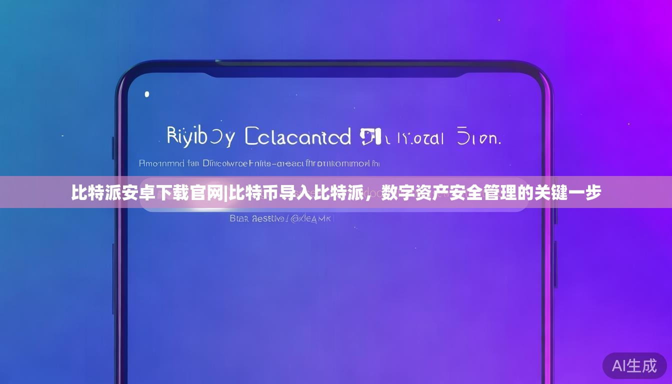 比特派安卓下载官网|比特币导入比特派，数字资产安全管理的关键一步