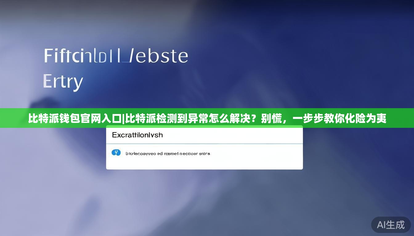 比特派钱包官网入口|比特派检测到异常怎么解决？别慌，一步步教你化险为夷